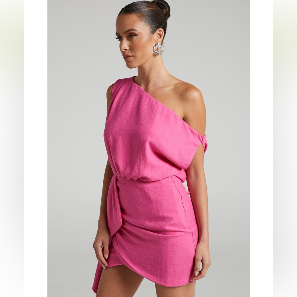 Pink mini dress